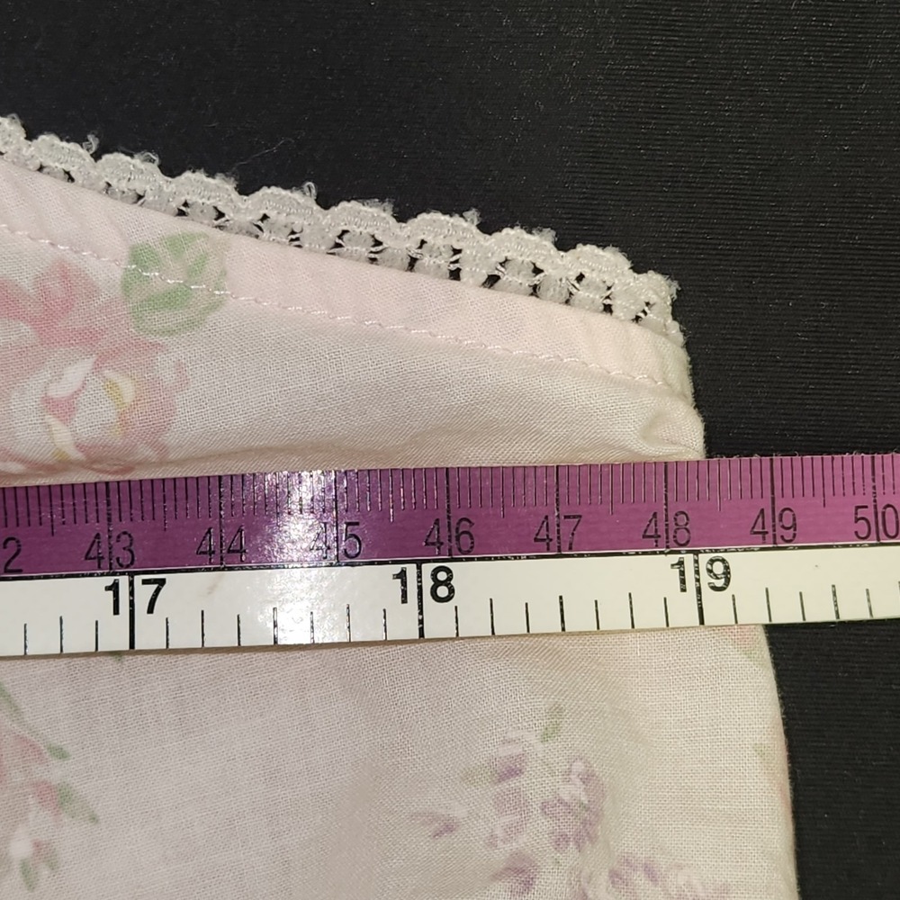 VINTAGE Miss Elaine Pink Nightgown Slip Dress Ribbon Bows Cottagecore Size L - Picture 7 of 8